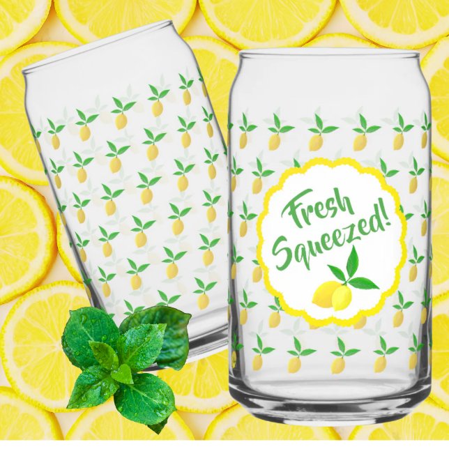 Verre Canette Limonade jaune de citron  (Ready for summertime outdoor entertaining!)