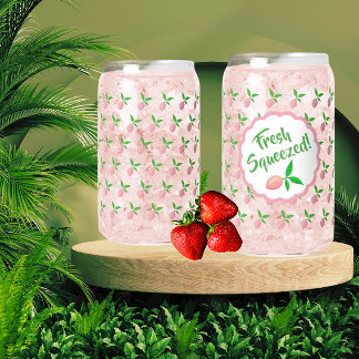 Verre Canette Limonade rose
