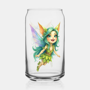 Verre Canette Liora la fée de la forêt –Compagne féerique enchan