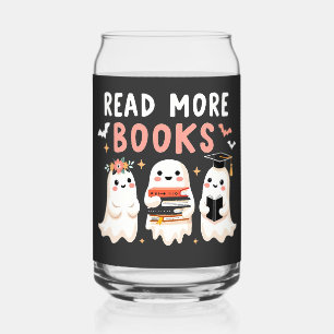 Verre Canette Lire la suite de livres Éffrayant Halloween Ghost