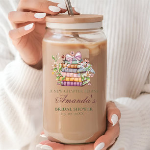 Verre Canette Livre d'histoires de nouveau chapitre pour la fête