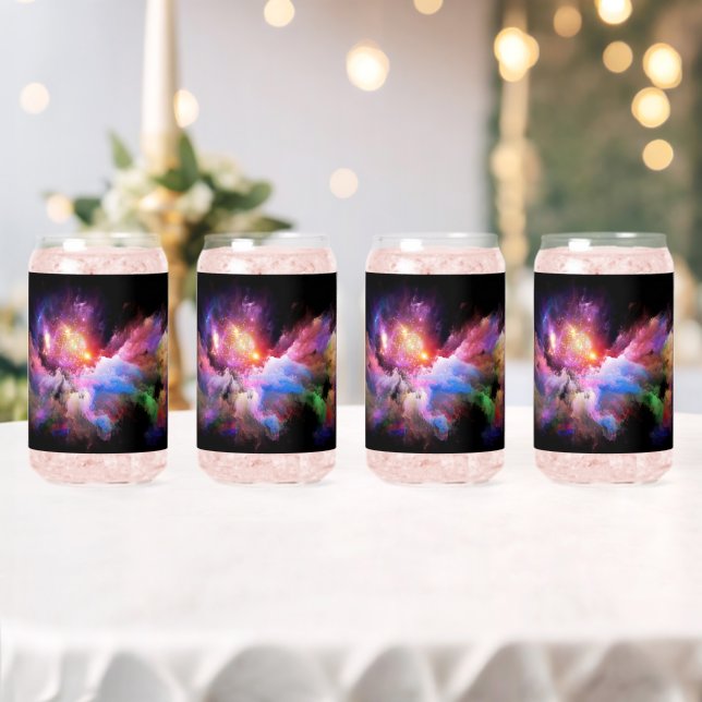 Verre Canette L'oeuvre Cloud de SlipperyJoe abstraite surre vibr (Insitu (Mariage))