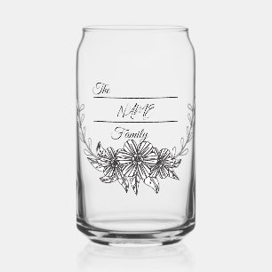 Verre Canette Logo de famille personnalisé