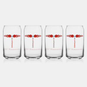 Verre Canette Logo de la tour de communication JML