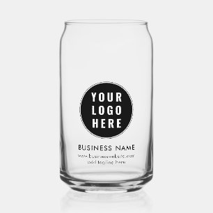Verre Canette Logo d'entreprise moderne pour promotion commercia