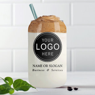 Verre Canette Logo d'entreprise ou marque moderne Professional
