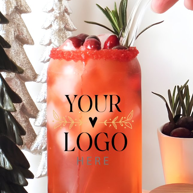 Verre Canette Logo d'entreprise personnalisé (Custom Printed Business Logo Can Glass
)