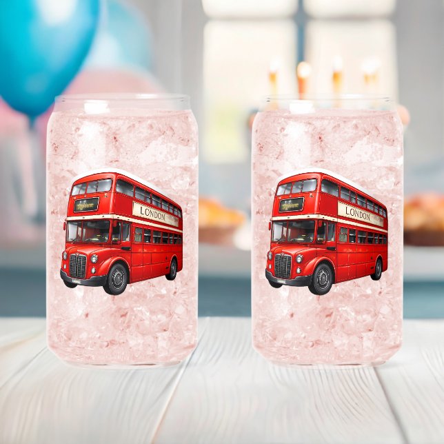 Verre Canette London double-decker bus (Insitu (Baby Shower))