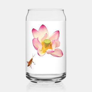 Verre Canette Lotus et Grasshopper