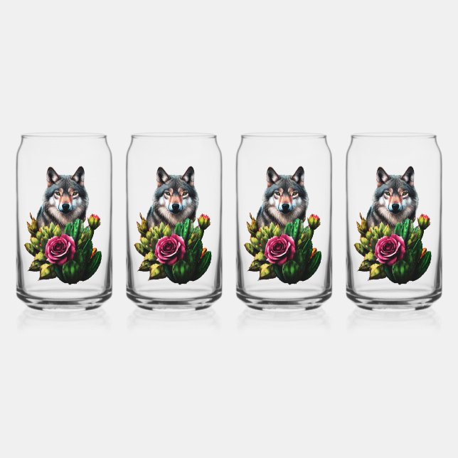 Verre Canette Loup trois (Recto)