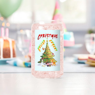 Verre Canette Lumière de Noël