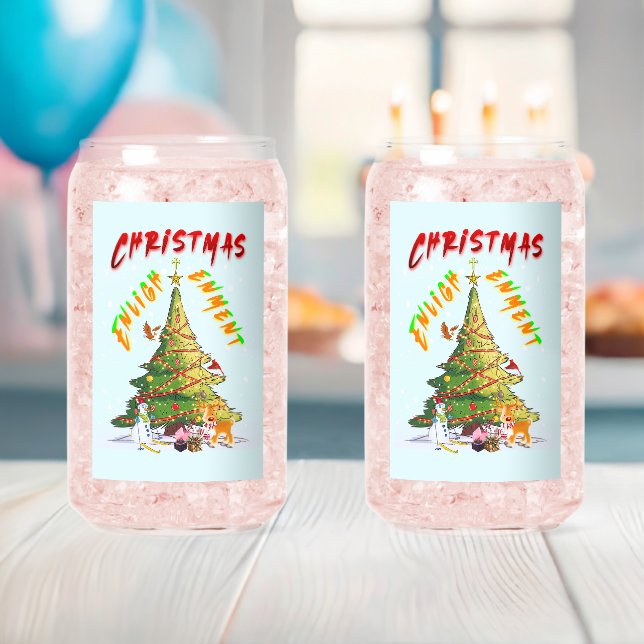 Verre Canette Lumière de Noël (Insitu (Baby Shower))