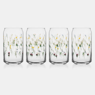 Verre Canette Lunettes de bière, Mugs & Steins motif floral
