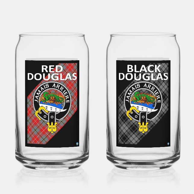 Verre Canette Lunettes de boisson RED & NOIR DOUGLAS (Recto)