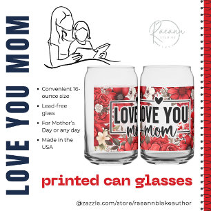 Verre Canette Lunettes de canettes pour la fête des mères