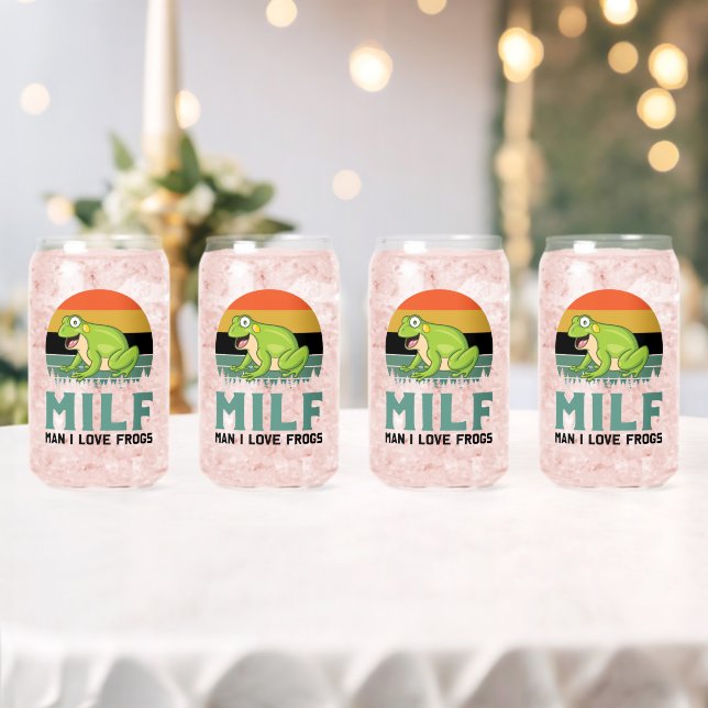 Verre Canette Lunettes Love Frogs (Insitu (Mariage))