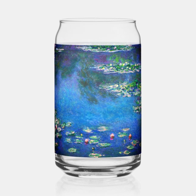 Verre Canette Lys d'eau vintages par Claude Monet (Recto)