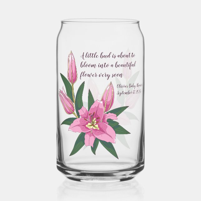 Verre Canette Lys rose clair (Recto)