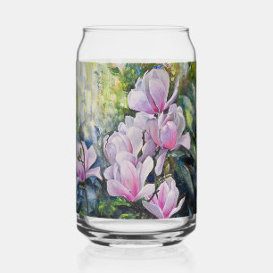 Verre Canette Magnolia Serenity - Art Floral de Lukian