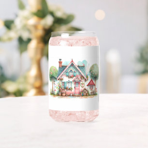 Verre Canette Maison de Conte de Fées Pastel Fantaisiste Art