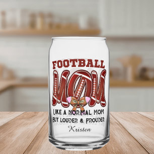 Verre Canette Maman de footballeur personnalisé fête des mères s