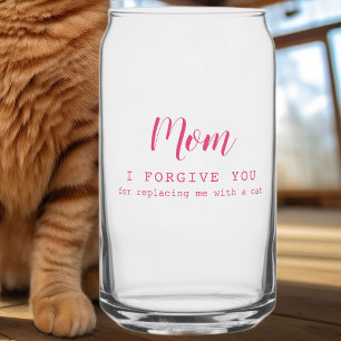Verre Canette "Maman, je te pardonne" drôle mignon amoureux des