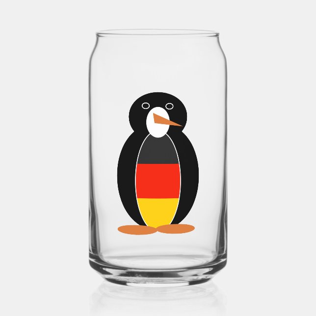 Verre Canette Manchot allemand -- Deutsch Pinguin (Recto)