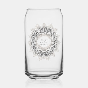 Verre Canette Mandala Lace Mariage Neutrals ID478