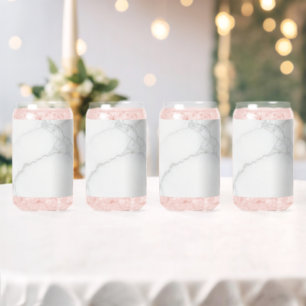 Verre Canette Marbre Blanc