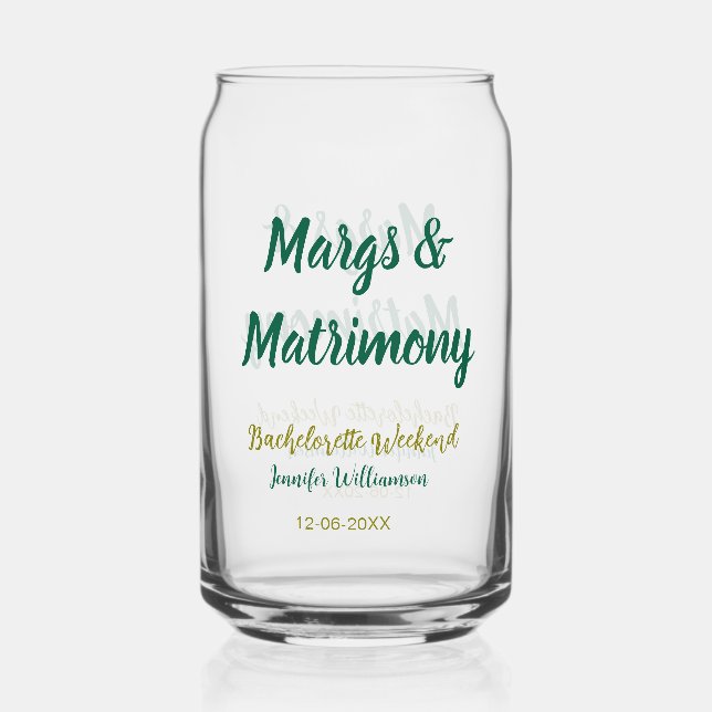 Verre Canette Margs et matrimone ajouter nom date enterrement de (Recto)