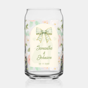 Verre Canette Mariage à l'arc-en-ciel de fleurs sauvages vert Gi