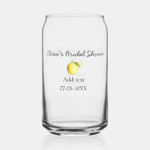 Verre Canette Mariage lemon simple moderne minimaliste rustique 