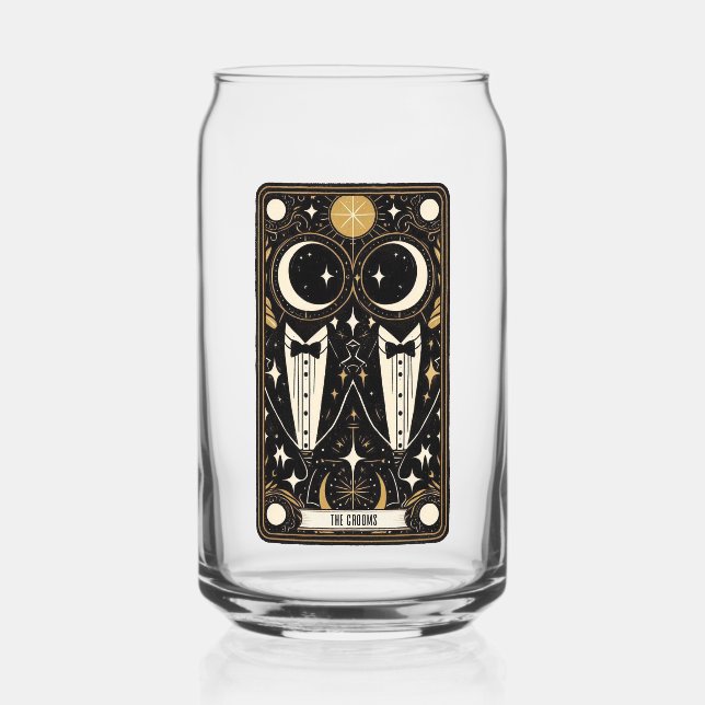 Verre Canette Mariés Tarot de Mariage (Recto)