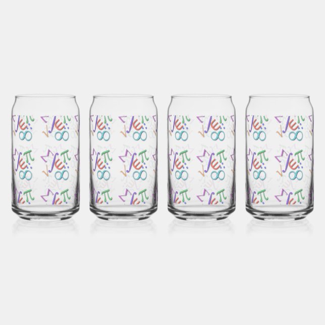 Verre Canette "maths" (Recto)