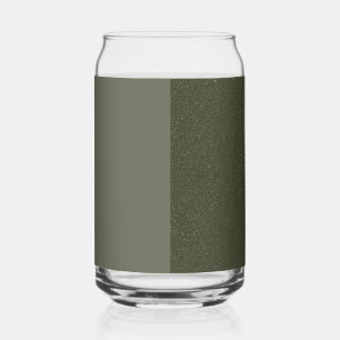 Verre Canette Matte et Parties scintillant Moss Green Custom Gla