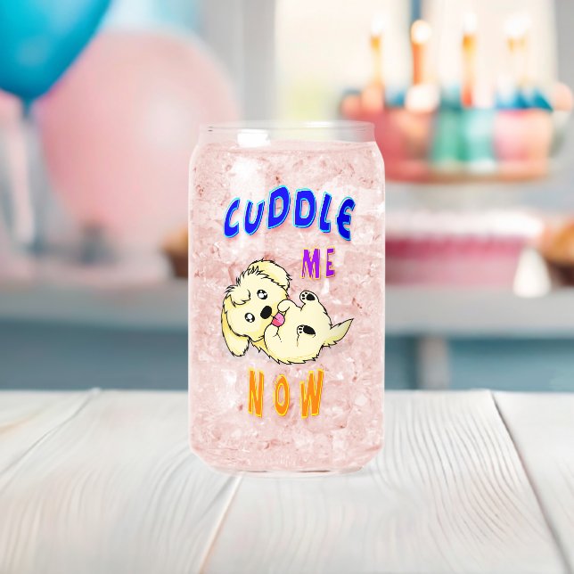 Verre Canette Me câliner maintenant (Insitu (Baby Shower))