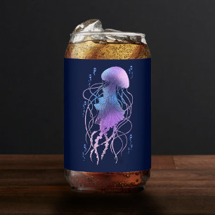 Verre Canette Méduse Éthérée Violet Bleu