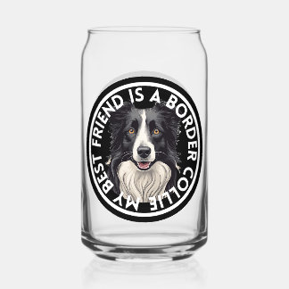 Verre Canette Meilleur ami Bordure Collie
