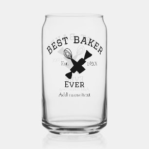 Verre Canette Meilleur boulanger jamais ajouter nom texte cuisso