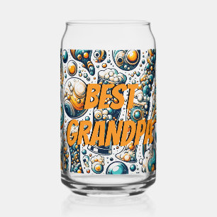 Verre Canette Meilleur grand-père coloré