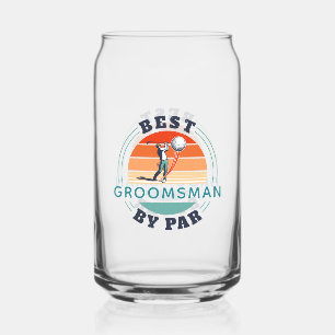 Verre Canette Meilleur Groomsman Par Par Golf Player Mariage