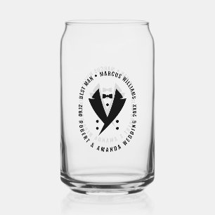 Verre Canette Meilleur homme élégant Mariage Tuxedo