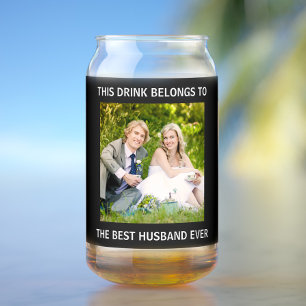 Verre Canette Meilleure bière photo pour mari jamais