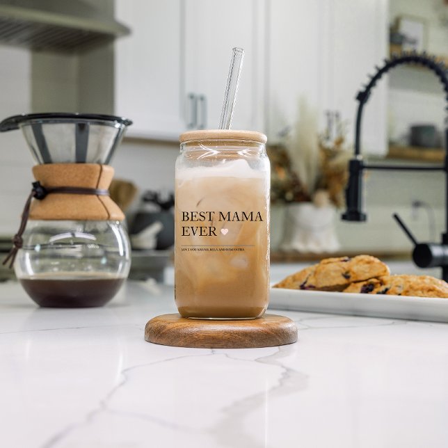Verre Canette Meilleure maman jamais | Joyeuse Fête des mères (Créateur téléchargé)
