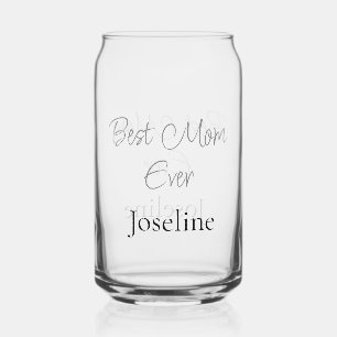 Verre Canette Meilleure maman jamais nom simple minimaliste chic
