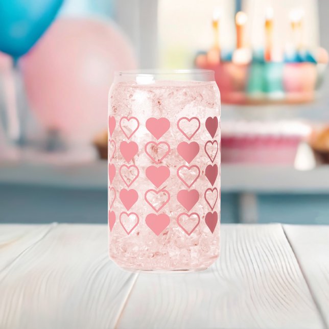 Verre Canette Mélange cardiaque (Insitu (Baby Shower))