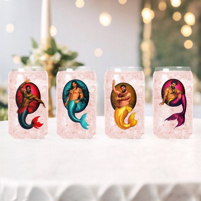 Verre Canette Merbear Lagoon Collection n°2 (Insitu (Mariage))