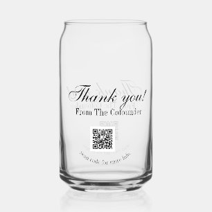 Verre Canette Merci pour l'achat détail de l'entreprise familial