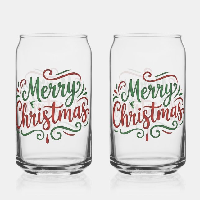 Verre Canette Merry Christmas  (Recto)