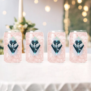 Verre Canette Merveilleux imaginaire blanc phoenix.
